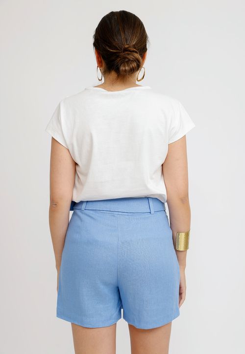 Polera Mujer Bilbao Algodón Peruano Blanco