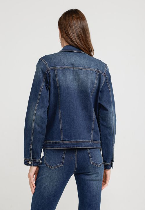 Chaqueta Mujer Cromita Algodón Azul
