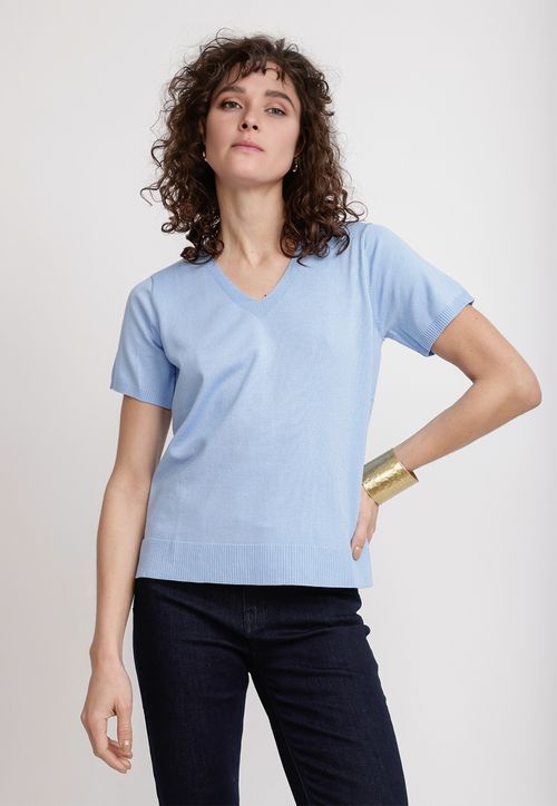 Tejido Celeste Lany Mujer