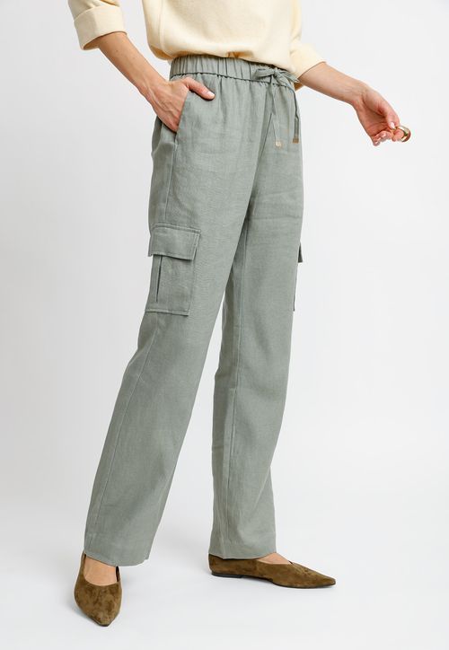 Pantalón Cargo Oliva Tulipan Mujer