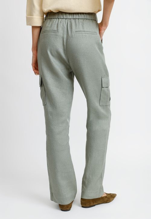 Pantalón Cargo Oliva Tulipan Mujer