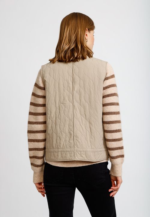 Parka Sin Mangas Taupe Angelina