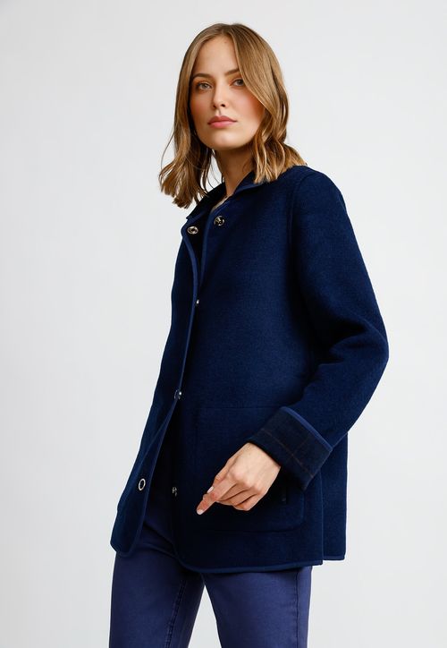 Chaquetón Reversible Navy Marlee Mujer