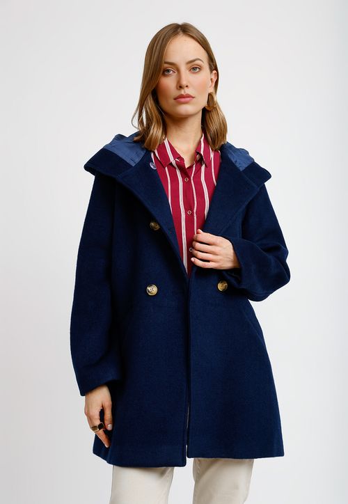 Chaquetón Lana Navy Moana Mujer