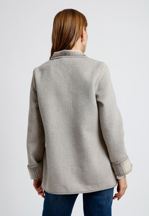 Chaquetón Reversible Gris Marlee Mujer
